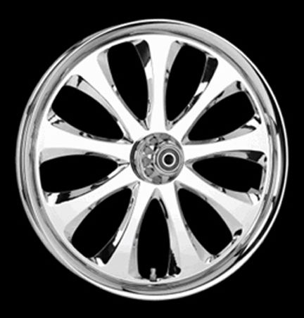 CHROME ENVY BILLET Front Rear WHEELS and ROTOR KIT with 