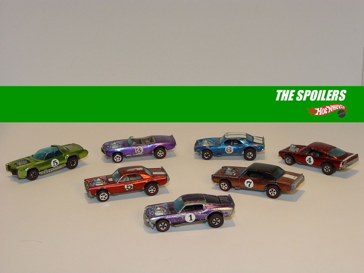 Vintage The Spoilers Set Hot Wheels Redline 7 Cars See Video