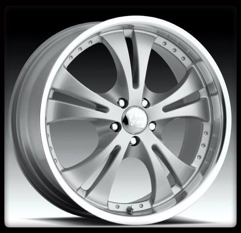 VISION 539 SHOCKWAVE SILVER 5X100 CAVALIER WHEELS RIMS 16 INCH +42