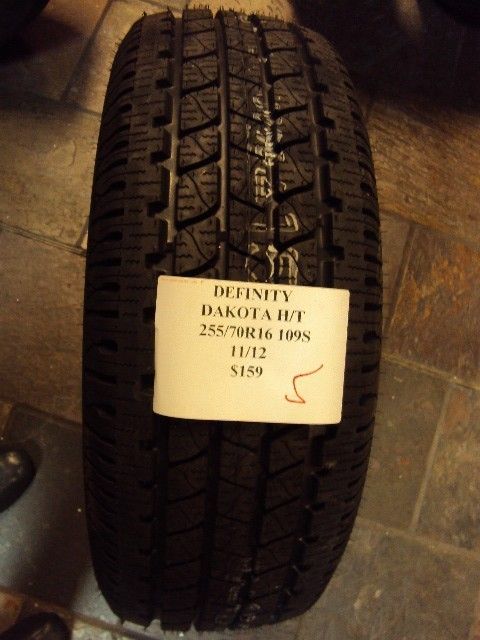 Definity Dakota H T 255 70R16 109s Brand New Tire