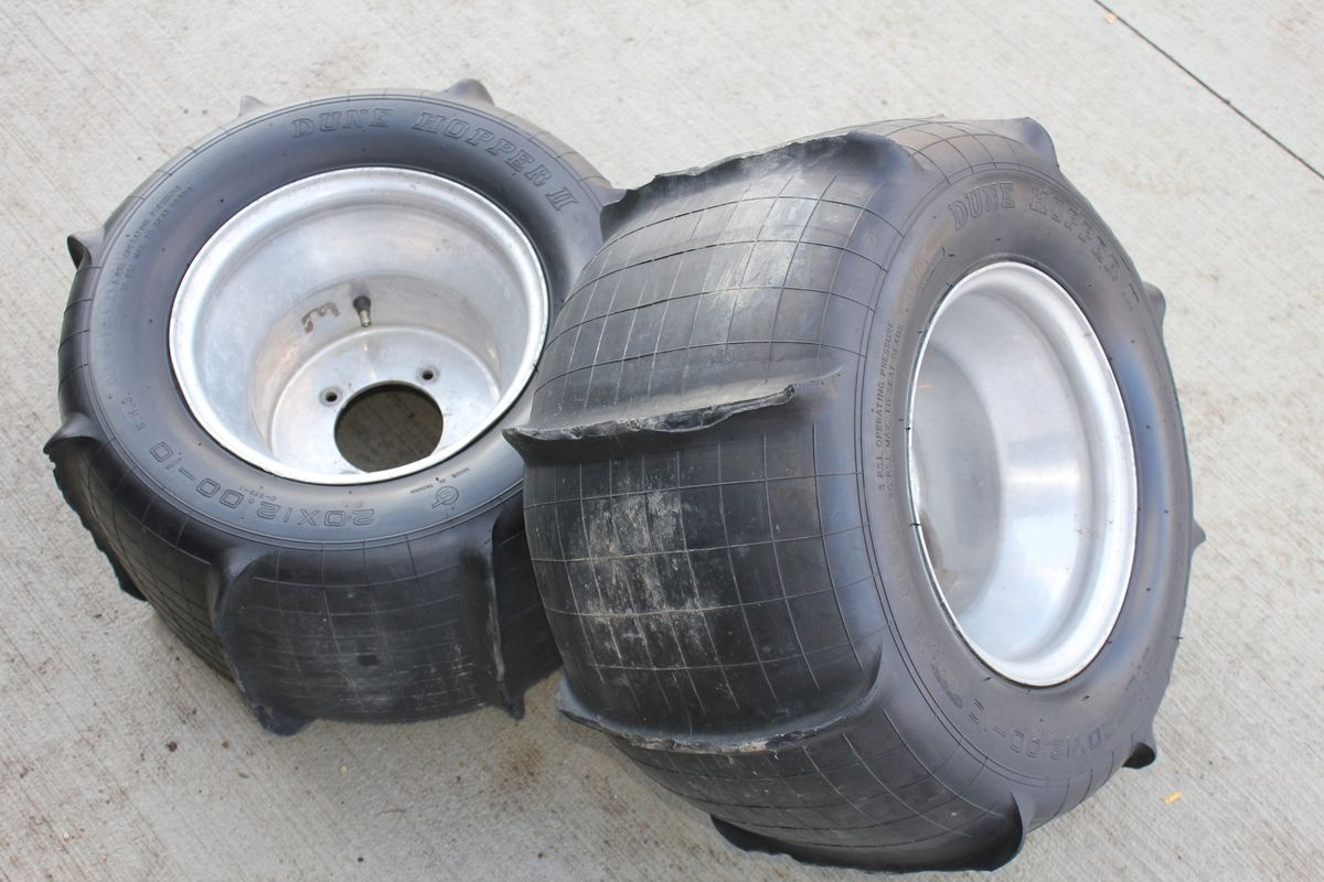 paddle rear SAND tires wheels aluminum rims Banshee YFZ450 RAPTOR