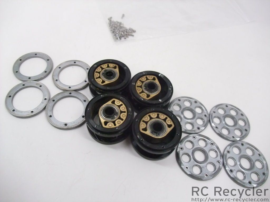 Four RC4WD Rock Crawler Low Boyz 2 2 Weighted Pendulum Beadlock Wheels