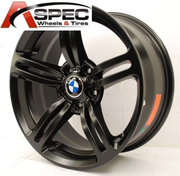 19 BMW 525 540 545 645 650 745i Black 5x120 Wheel Rims