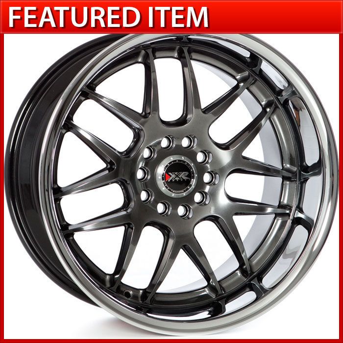  18x10 5 5x114 3 5x120 CHROMIUM BLACK STAGGERED WHEELS RIMS 350Z 20