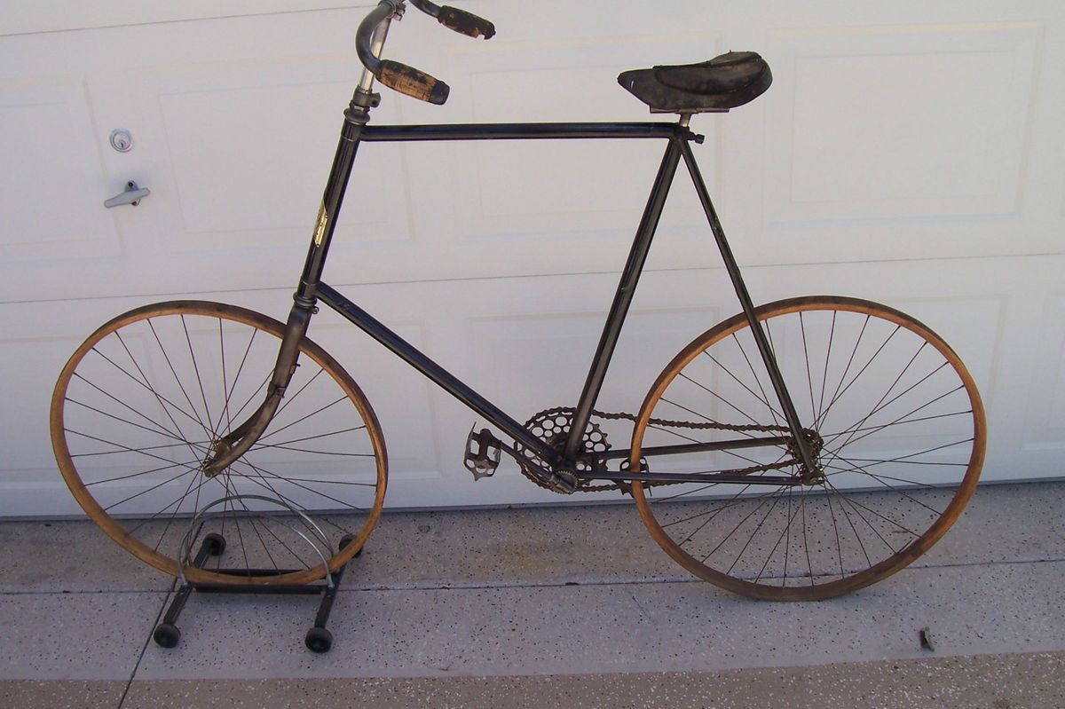 Antique 1890 1897 1900 Victor Wood Rim Bicycle Bike Vintage