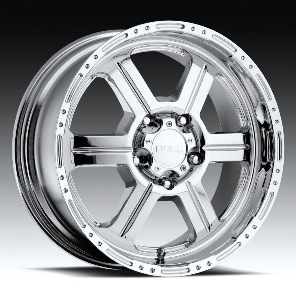 17 inch V Tec 326 Chrome Wheels Rims 6x135 Ford F150