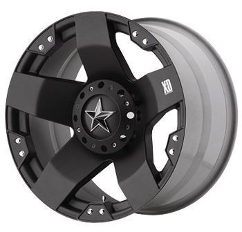 22 inch KMC XD Rockstar Black Wheels Rims 8x6 5 8x165 1