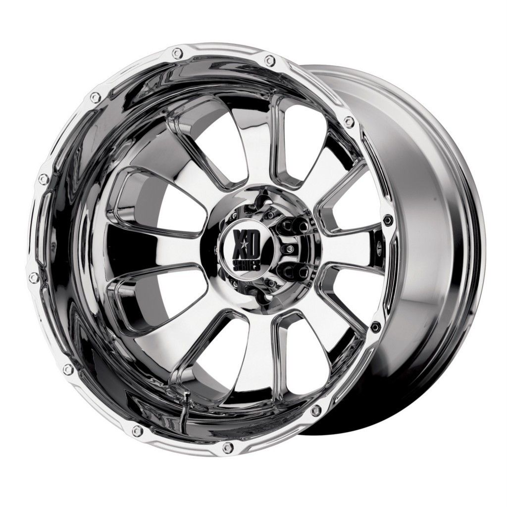 22 inch x14 XD Armour Chrome Wheels Rims 8x6 5 8x165 1