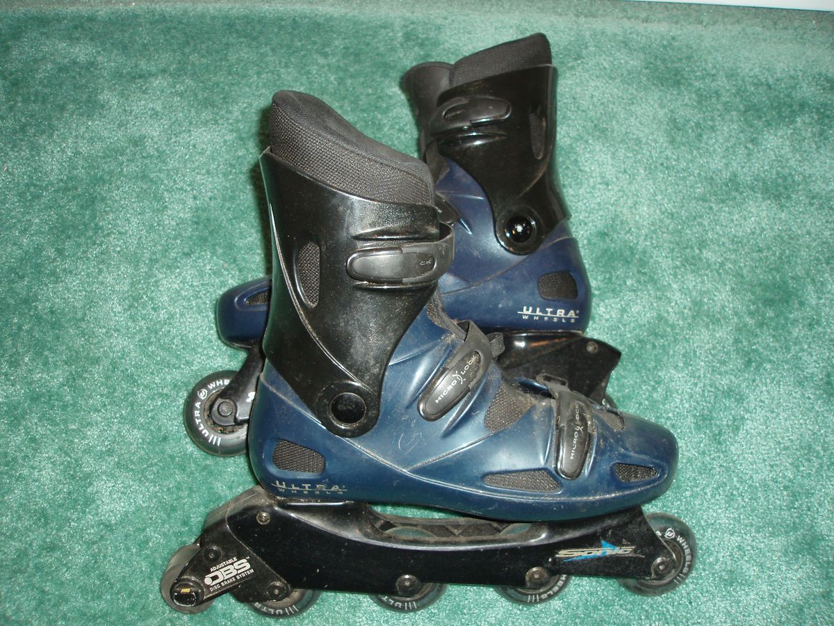 Mens Ultra Wheels Roller Blades with DBS Adjustable Disk Brake