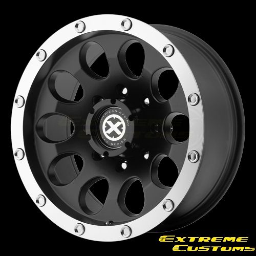 ATX Series AX186 Slot Black Machined 5 6 8 Lugs Wheels Rims FREE LUGS