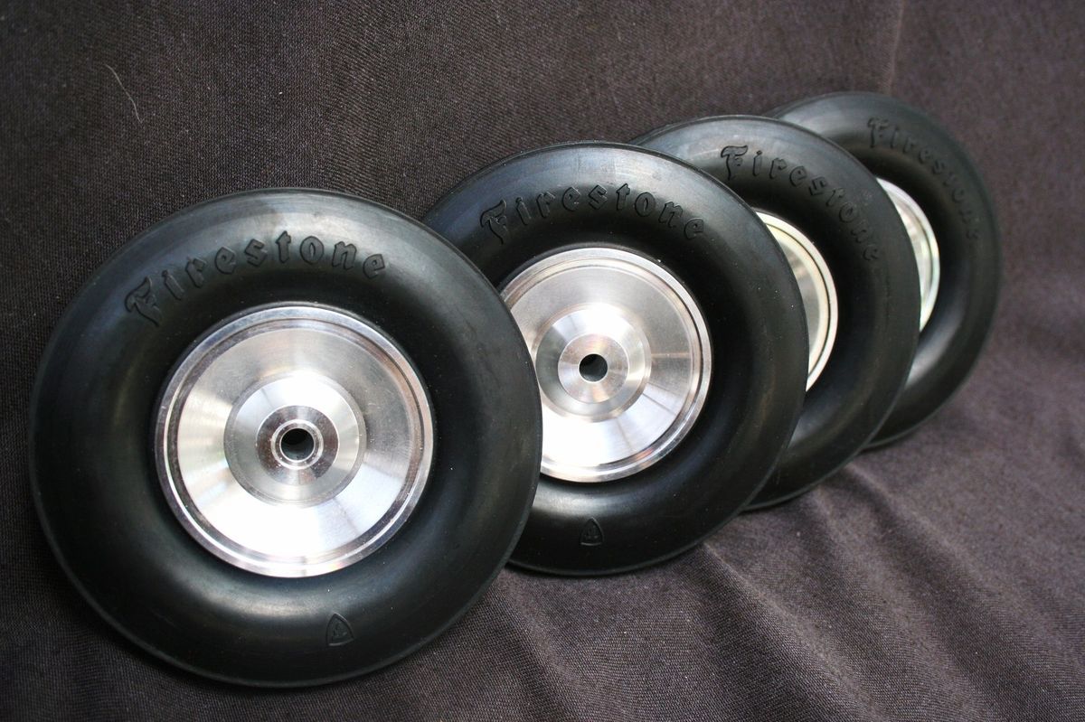 New Real Rubber Firestone Wheels Tires Midget Indy Tether Race Car