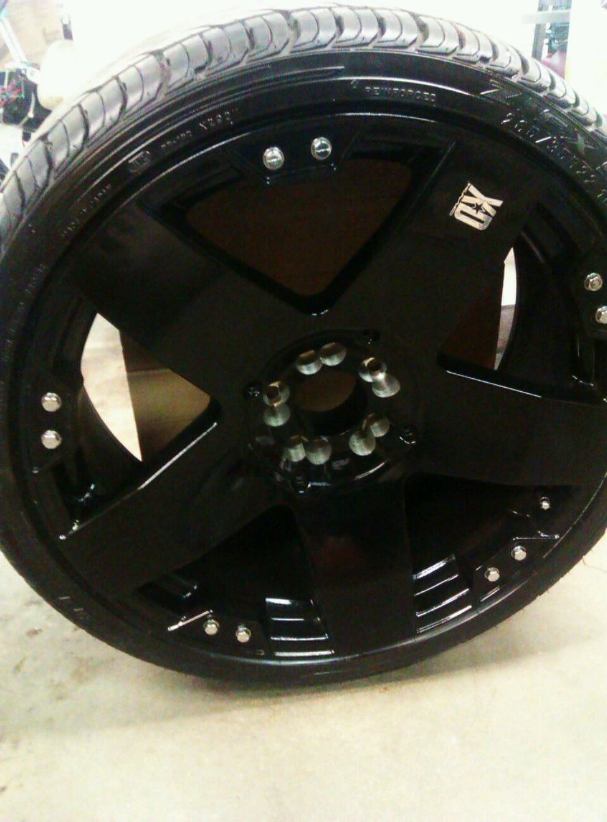 22 KMC Rockstar Rims Falcon 265 35 Tires