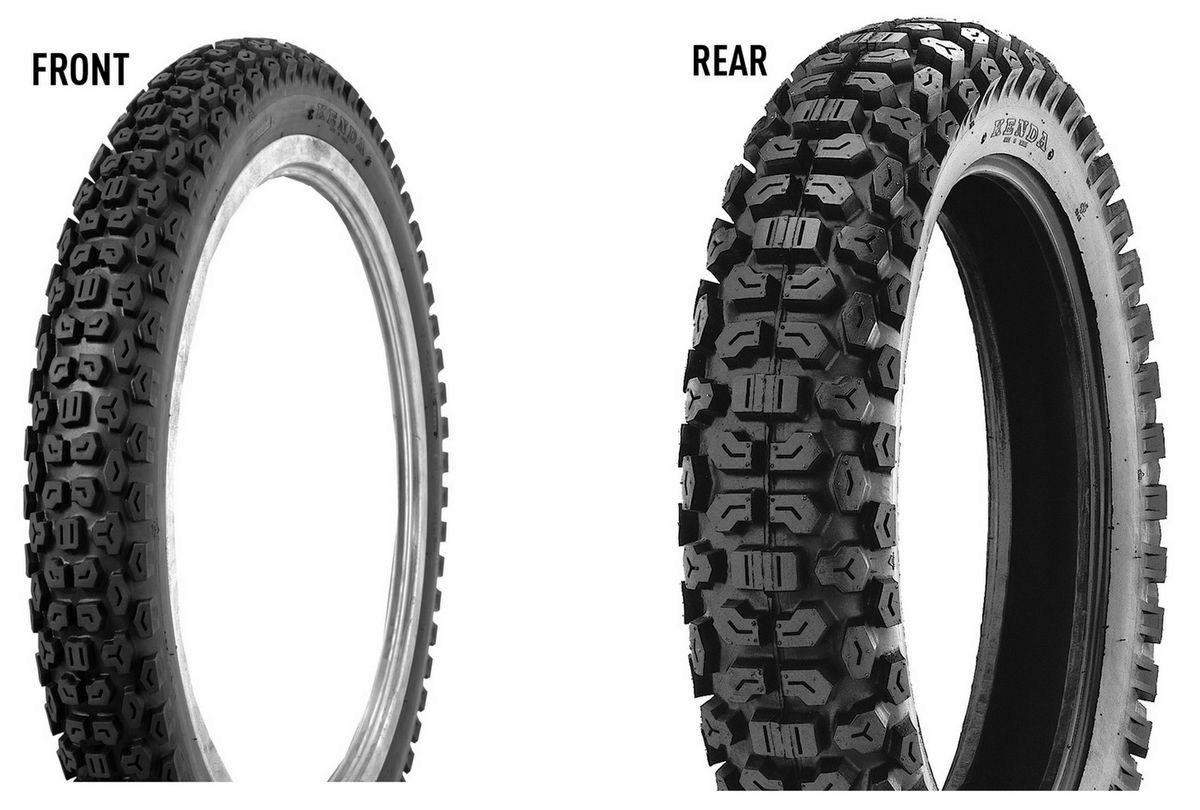 New Kenda 2 75 21 4 10 18 K270 Tire Set for Kawasaki KL250G Super