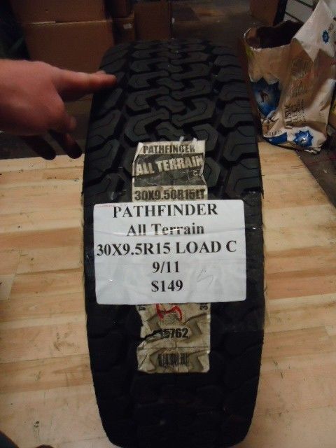 Pathfinder All Terrain 30x9 5R15 Load C Brand New SUV Truck Tire