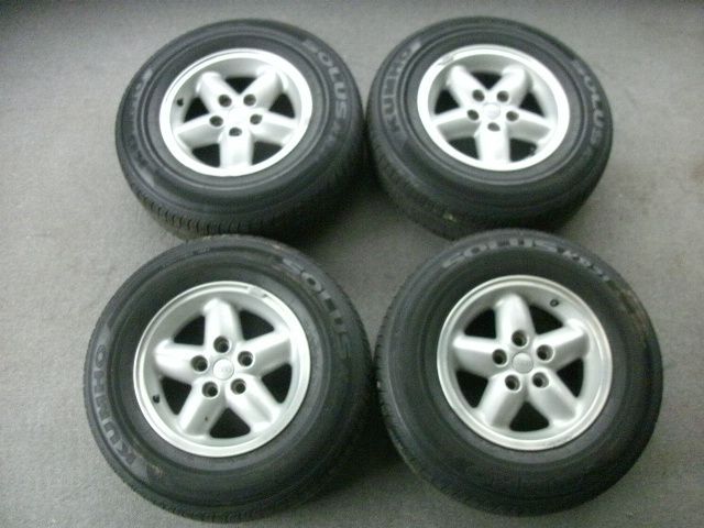 Jeep Cherokee XJ Wrangler YJ TJ 15x7 Wheels Rims w Kuhmo Tires