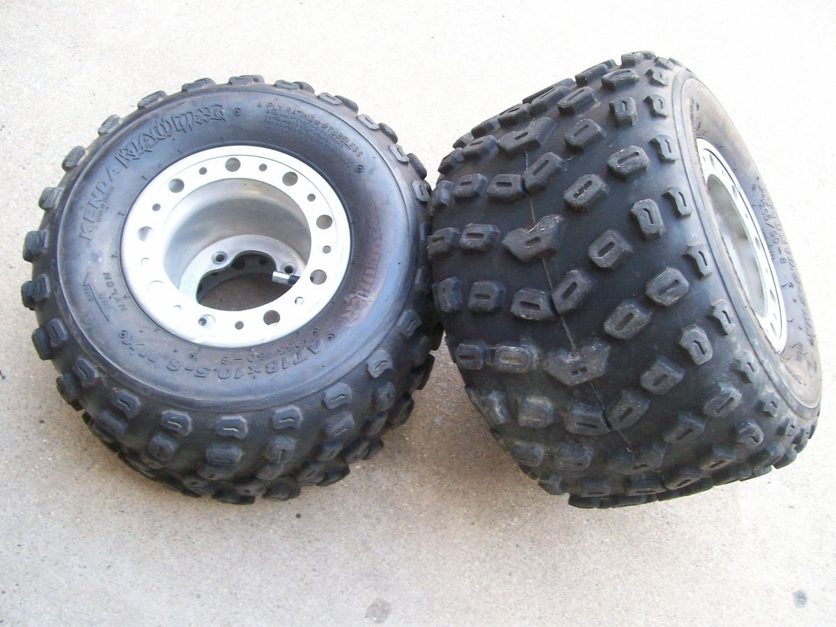 Yamaha YFZ450 YFZ 450 Kenda Klaw Rear Tires ITP Wheels